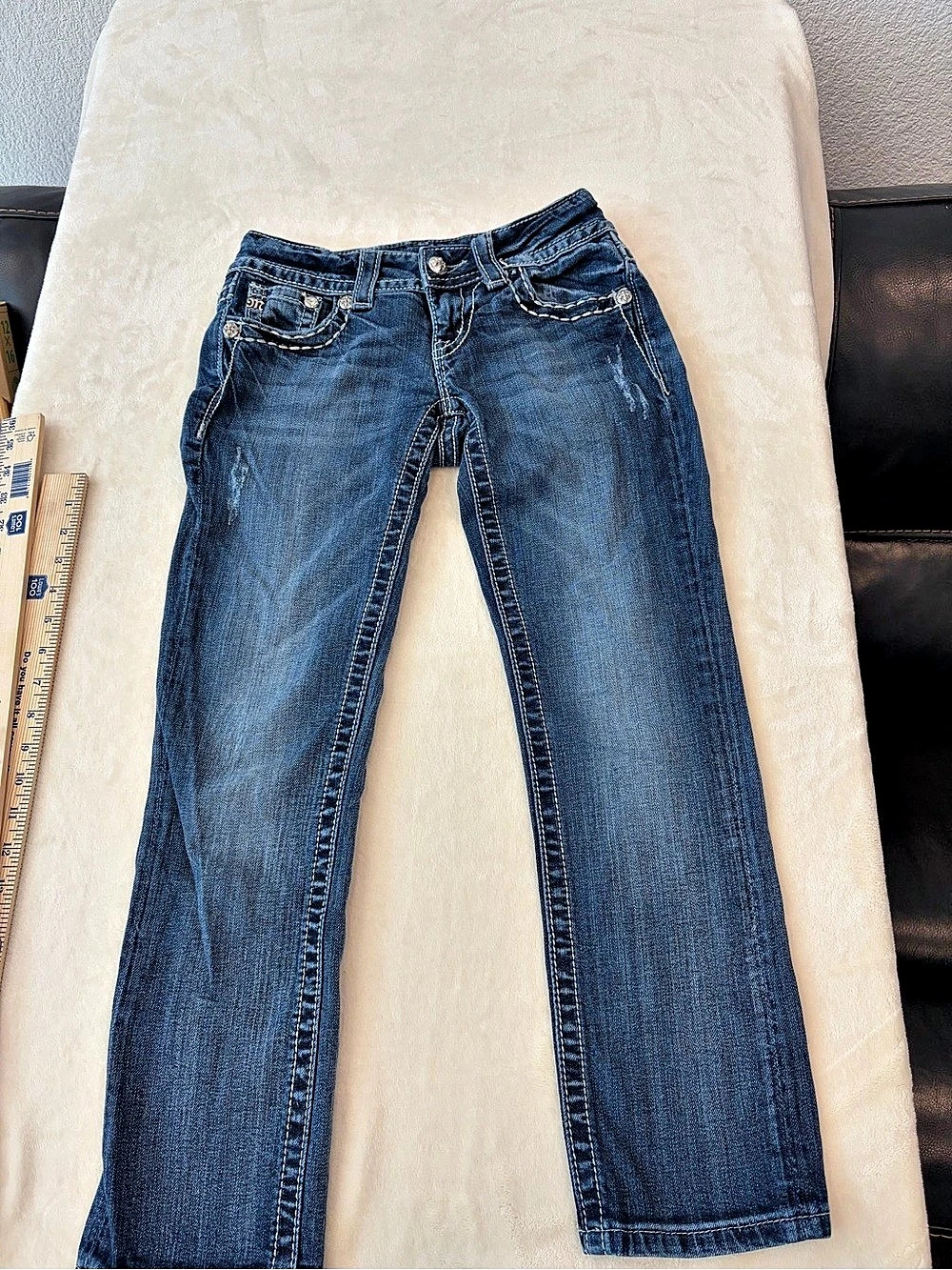 Miss Me Bootcut Jeans Blue Waist 25
